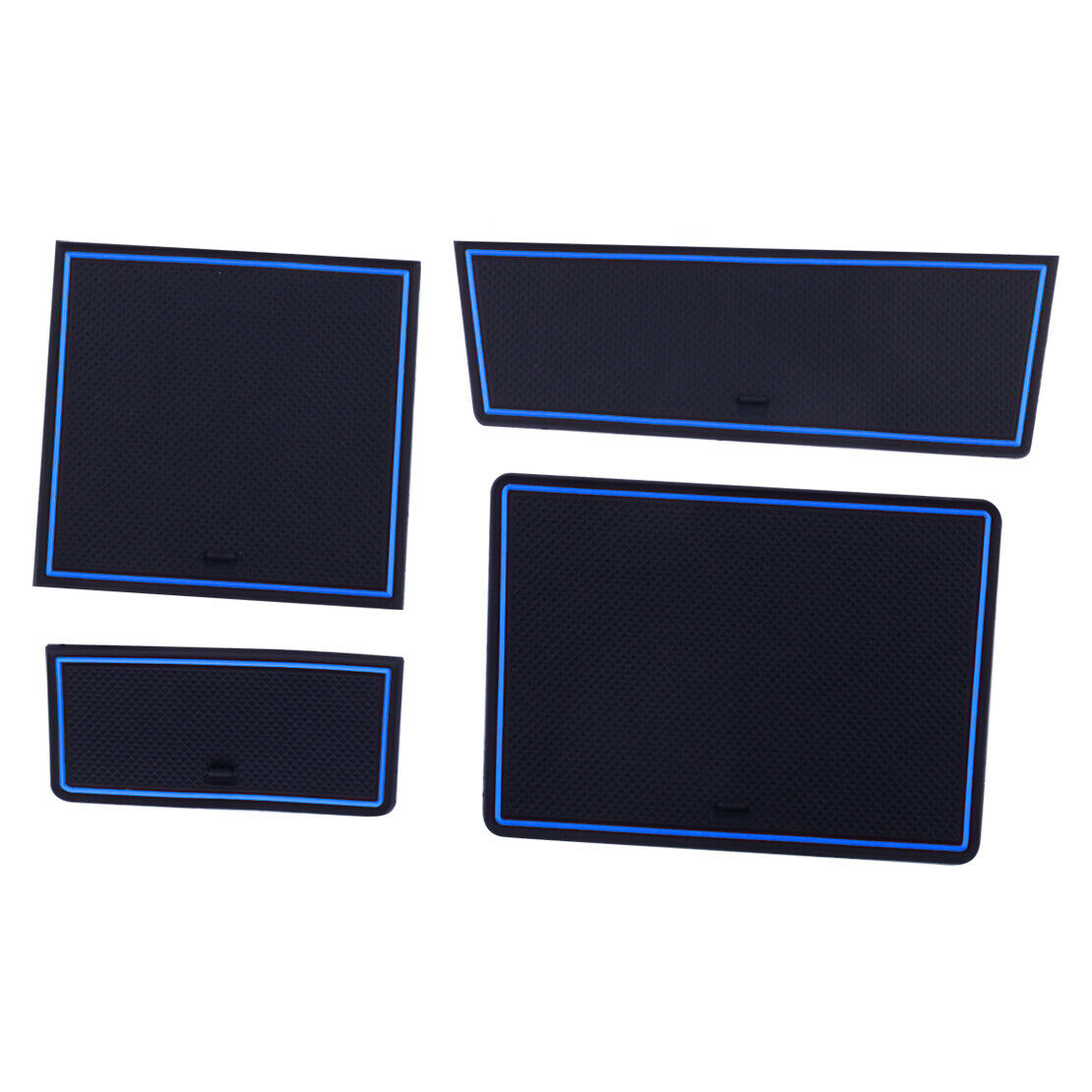 Kit Console Door Gate Slot Mats fit for Isuzu D-Max 12-19 Rubber Cup Holder Pad