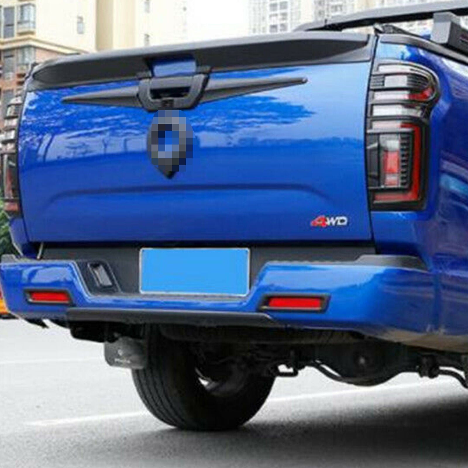 Matte Black Rear Fog Lamp Bumper Light Cover Trim For GWM Cannon Ute 2020 2021