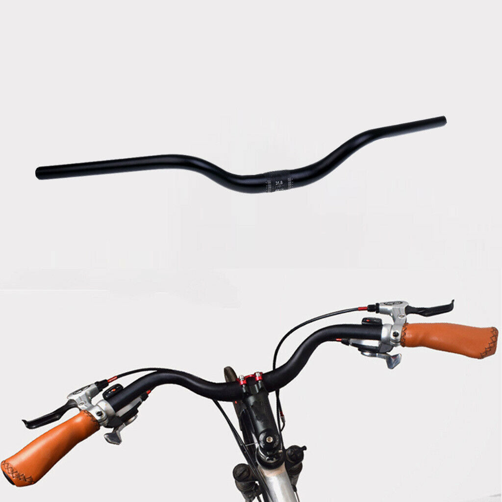 Retro Aluminum Alloy Mountain Bike Riser Handlebar 25.4mm Road Bicycle Bar