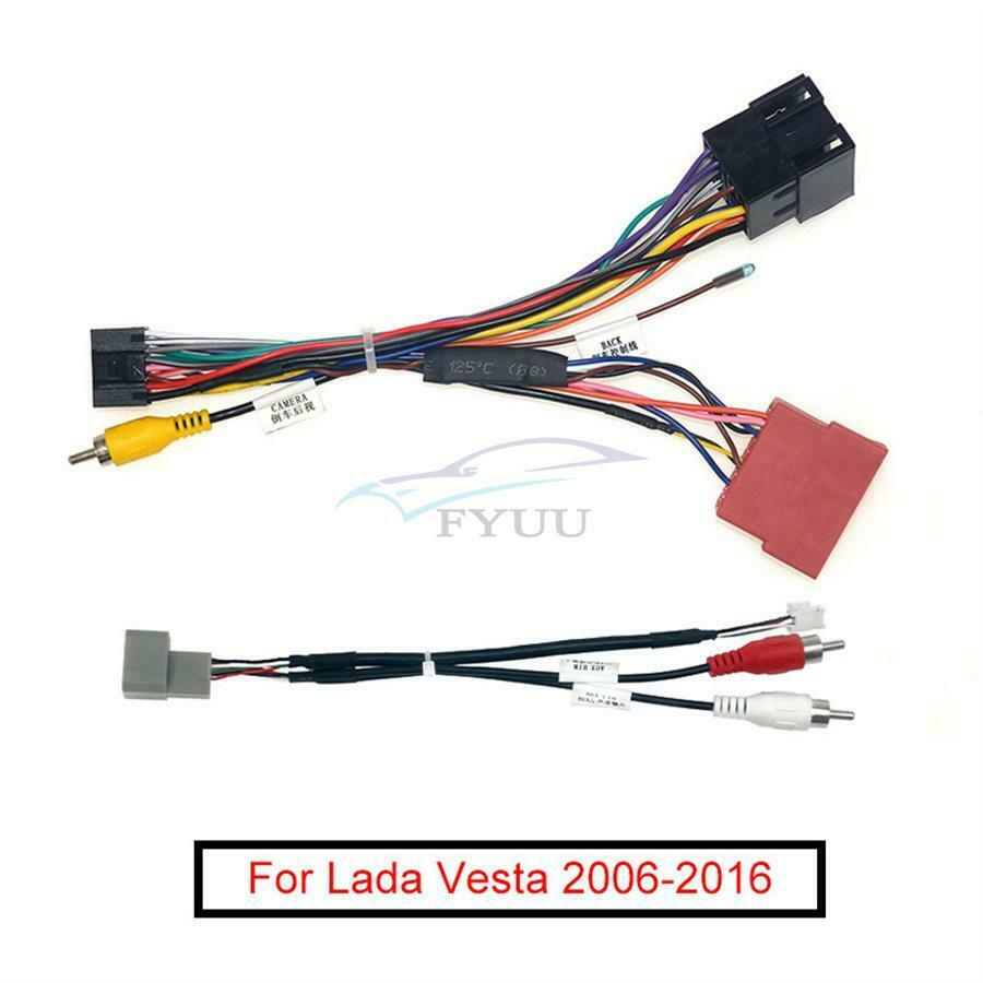 For 2006-2016 Lada Vesta Car 16 Pin Stereo Navigation Harness Connector Adapter