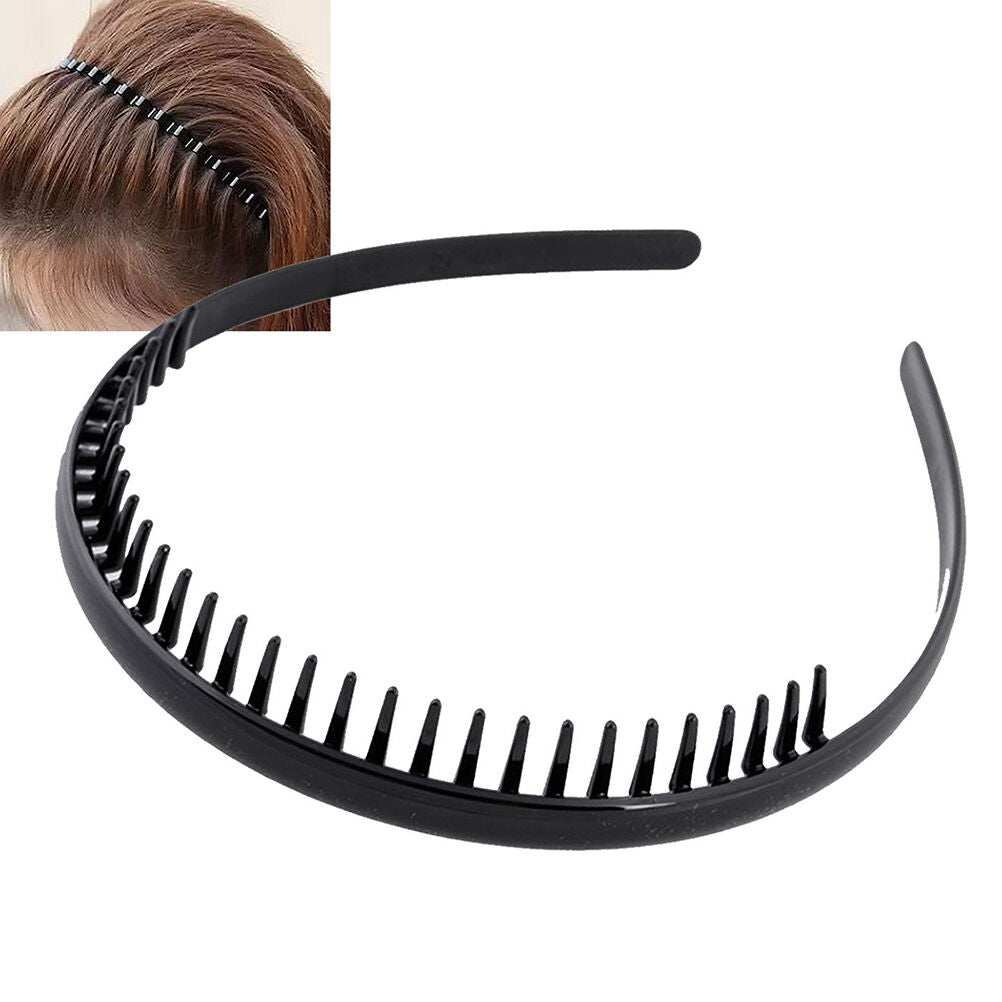 Best Mens Toothed Sports Football Soccer Headband Hair Band Black  Gift   .l8
