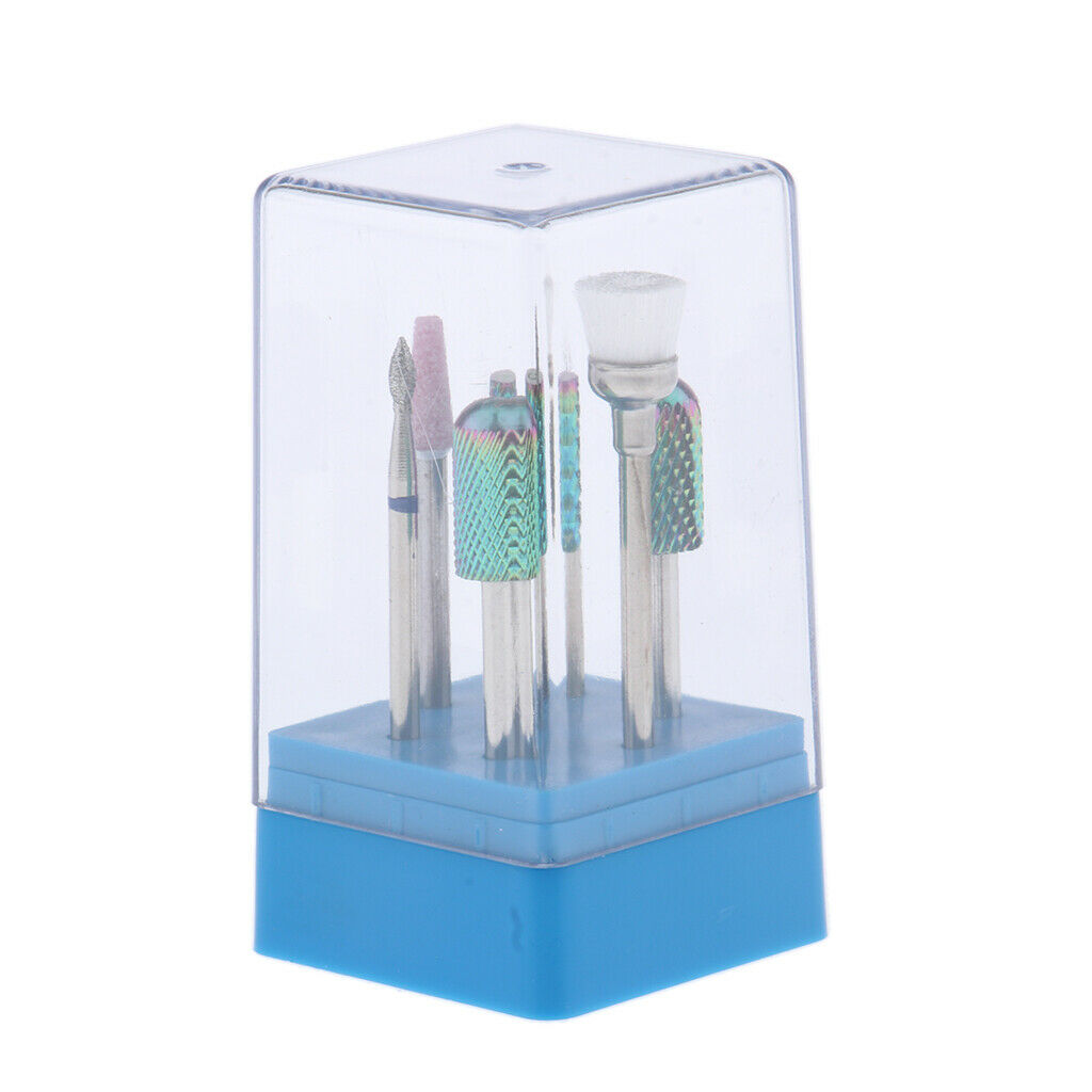 7-in-1 Carbide Nail Bits Polishing Grinding Head for Electric Drill Machine