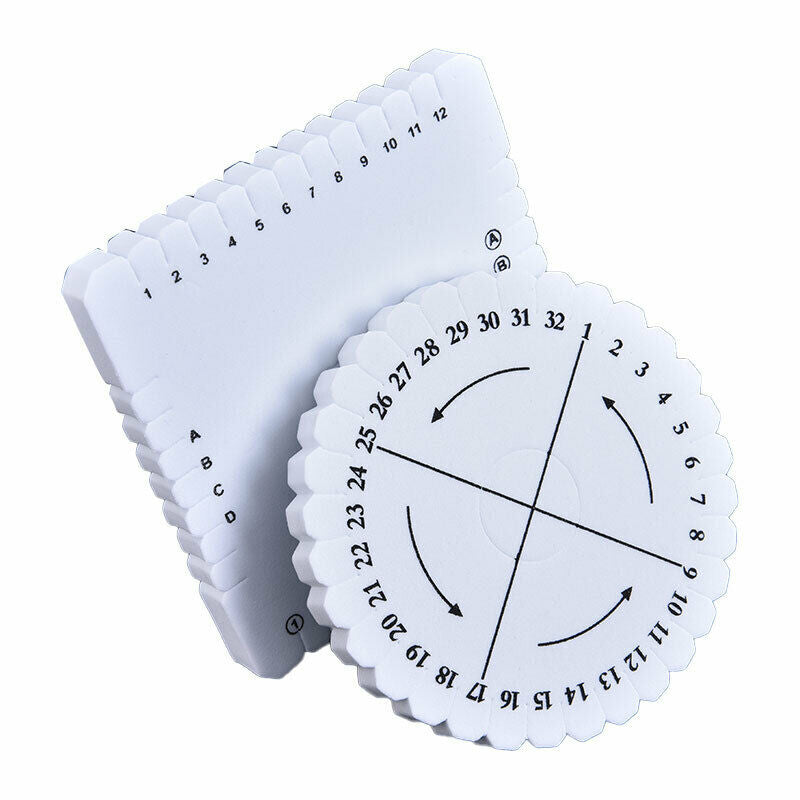 2pcs/set Round&Square Bracelet Knitting Disc Disk Tray Braided Rope Creat.l8
