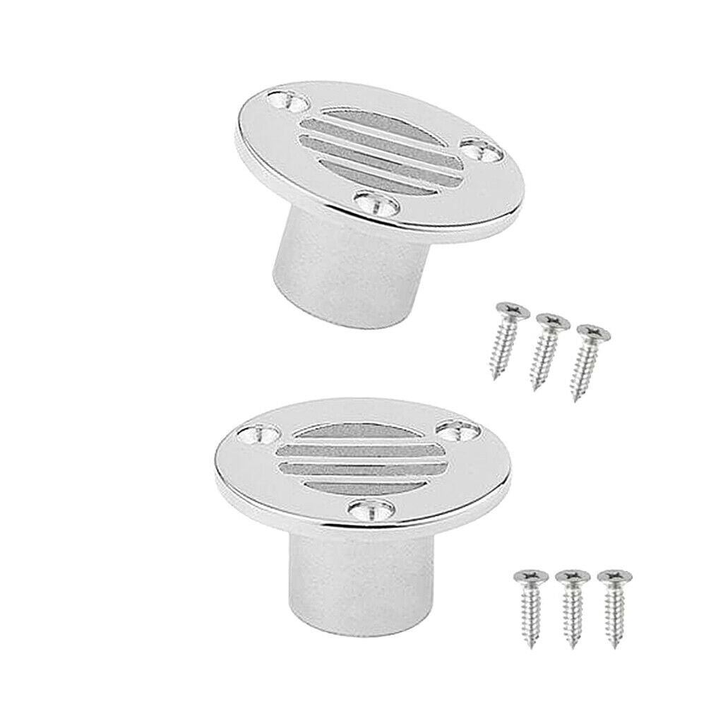 2Pcs 25mm Boat Deck Floor Drain 316 Stainless Steel Marine Grade Yacht
