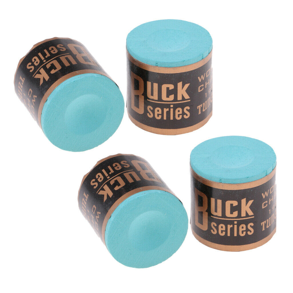 4Pcs Deluxe Pool Cue Chalk Snooker Stick Care Maintain Striking Accessories