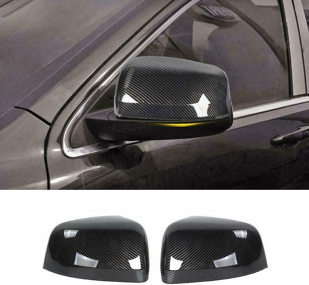 For 2011-2020 Jeep Grand Cherokee Carbon Fiber Style Rearview Mirror Covers Cap