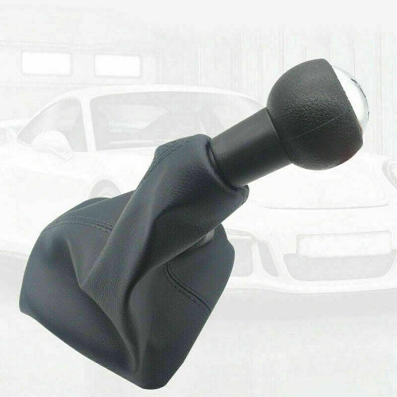 5 Speed Gear Shift Stick Gaitor Gaiter Knob Black For PEUGEOT 307  New
