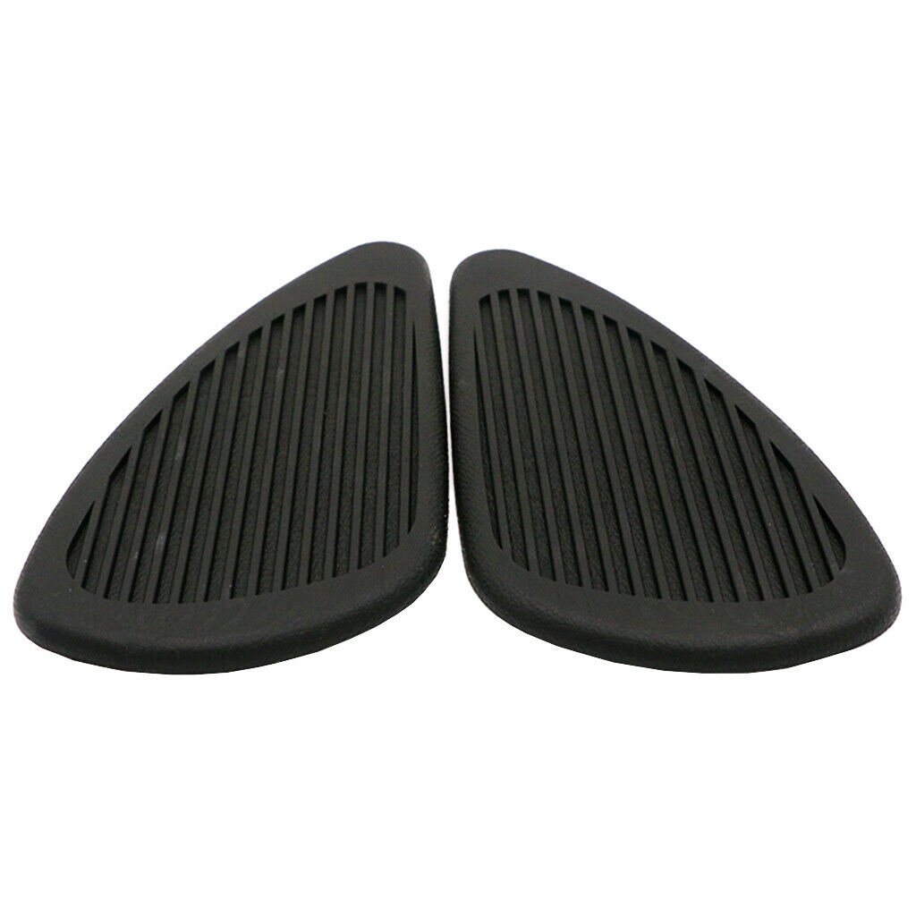 Anti- Slip Side Tank Traction Knee Grip Protectors Gas Tank Stickers  Black