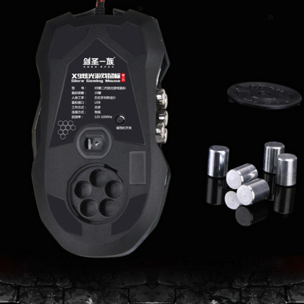 USB Wired LED Optical Gaming Mouse Backlight 7 Buttons for Pro Gamer Laptop