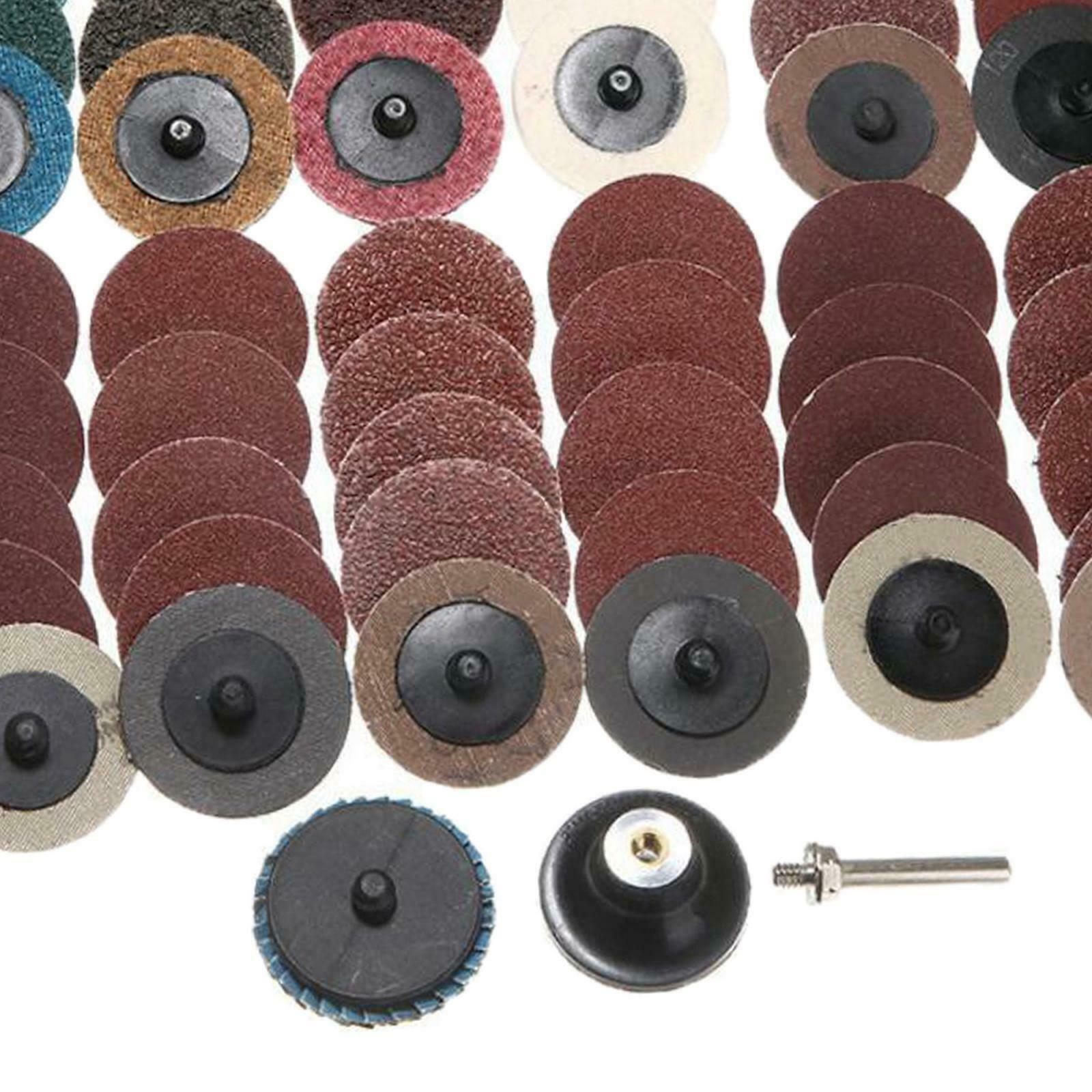 2" Quick Change Discs 60Pcs Sanding Disc With 1/4" Holder for Die Grinder