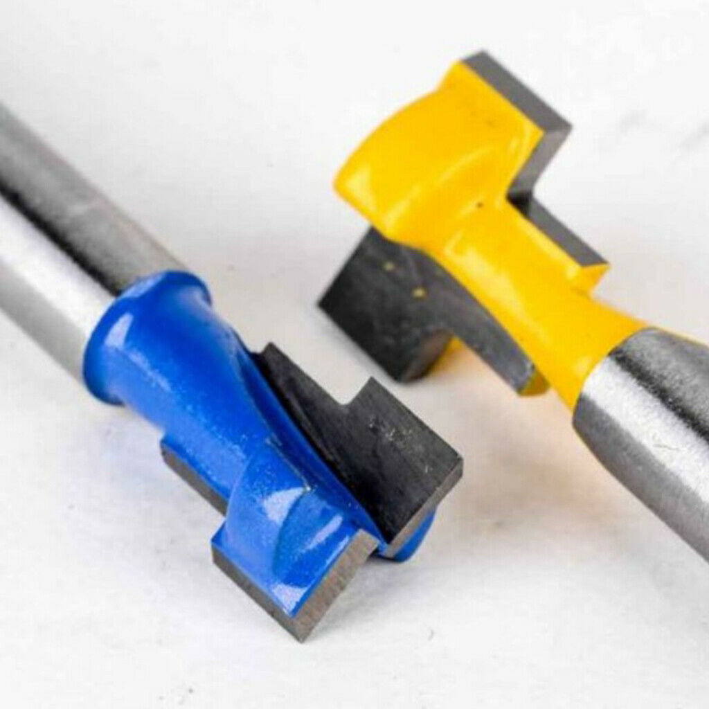 2Pieces 1/4" Shank Keyhole T-Slot Woodworking Cutter Router Bit 3/8" & 1/2"