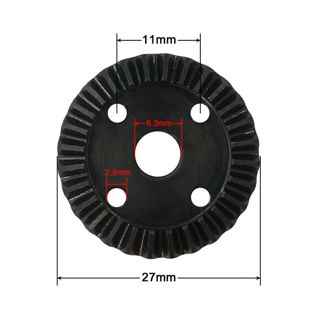 Hardened Steel Upgrade M1.0 Modulus 28T Differential Gear & 11T Bevel Gear for