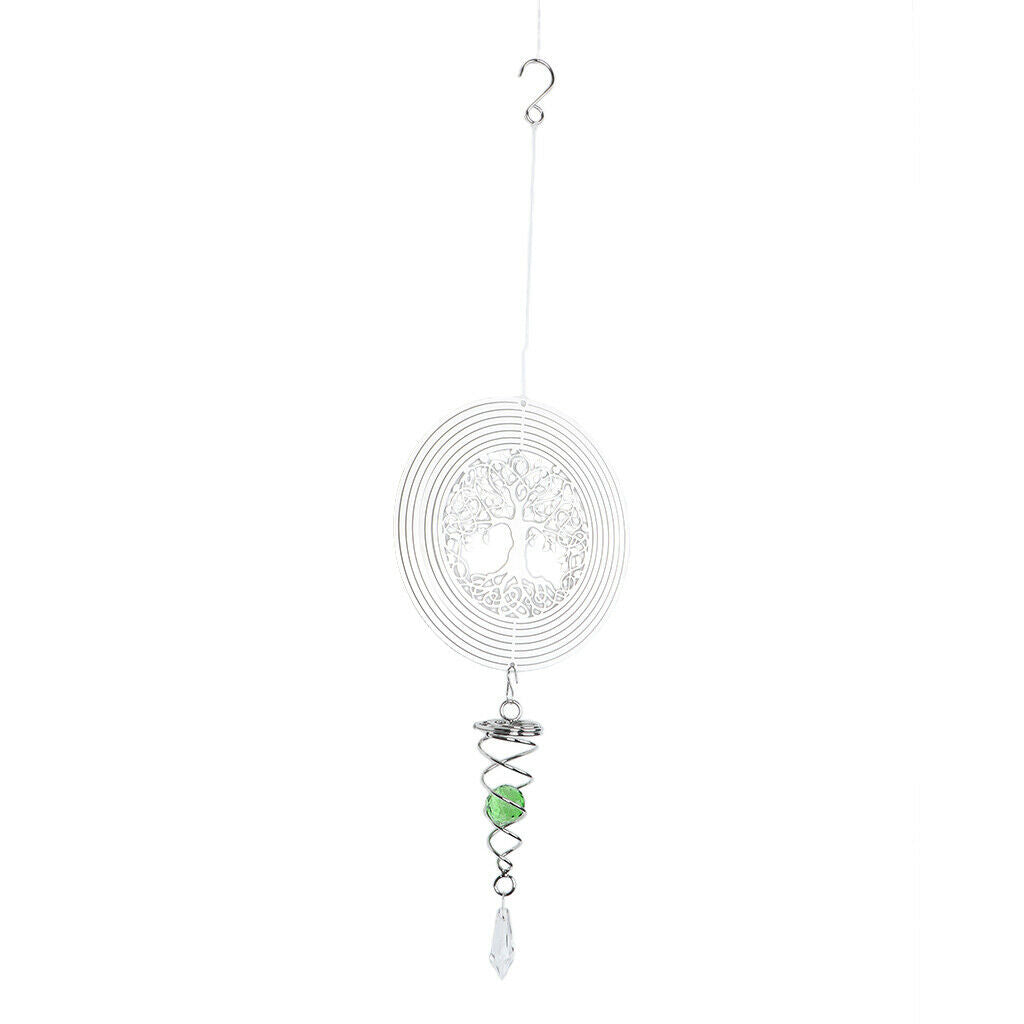 Crystal Spiral   Wind   Spinner ndoor Outdoor Tree of life