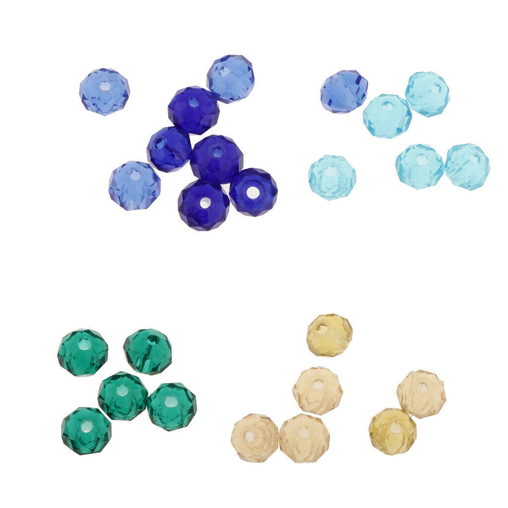 500pcs 6mm colorful rondelle glass beads for jewelry making with