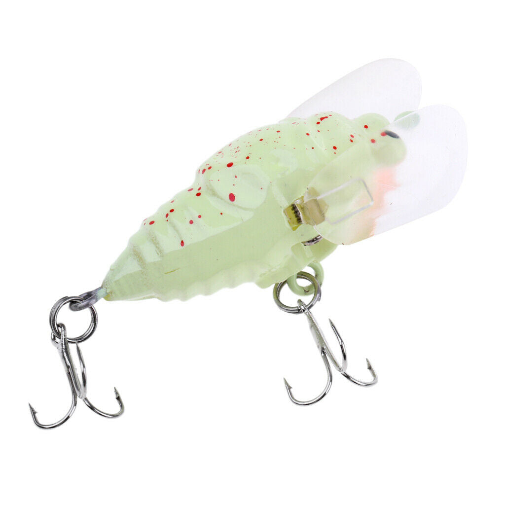 Cicada Sinking Fishing Lures Minnow Crankbait w/Treble Hook Bass