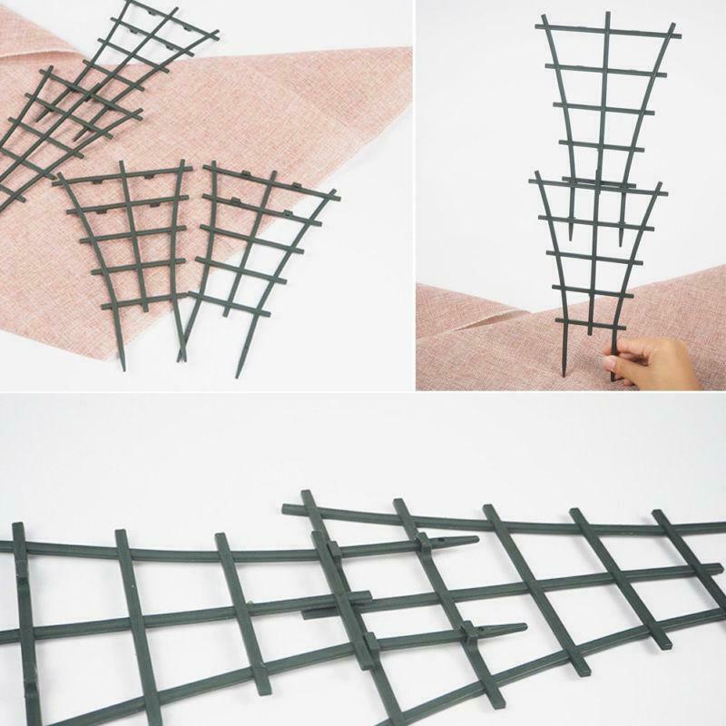 4PCS Garden Mini Climbing Trellis Flower Supports Plant Plastic Stand Hold Hot