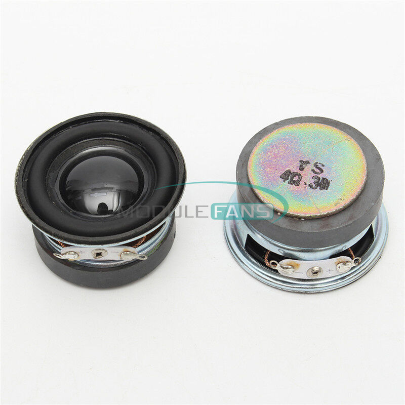 2pcs 4 Ohm Acoustic Speaker 3W 40mm Speaker 36mm Magnetic Outdoor Black PU Hat