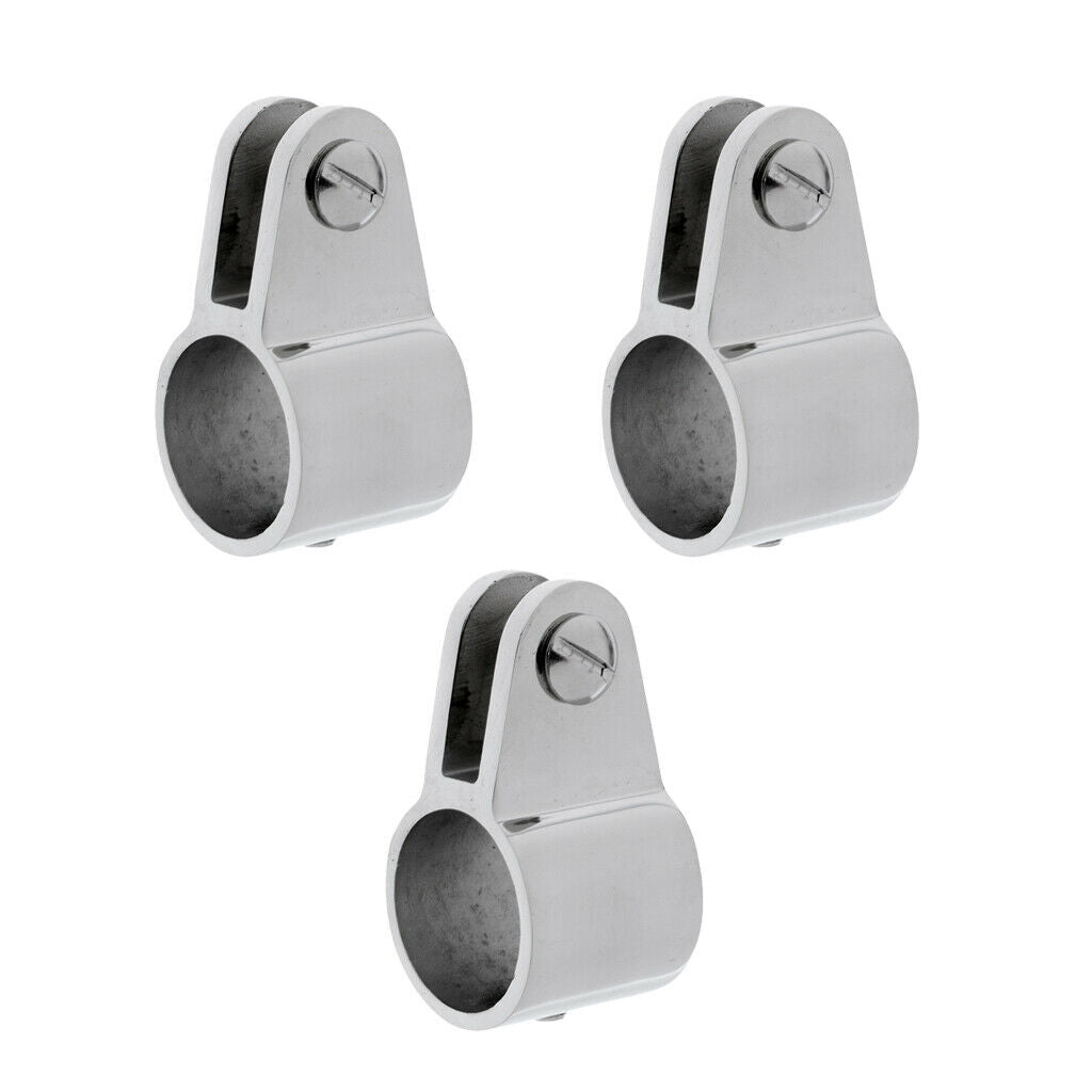 3 Pieces 22mm Marine Boat Bimini Top Fitting Jaw Slide with Strong 316 Stainless