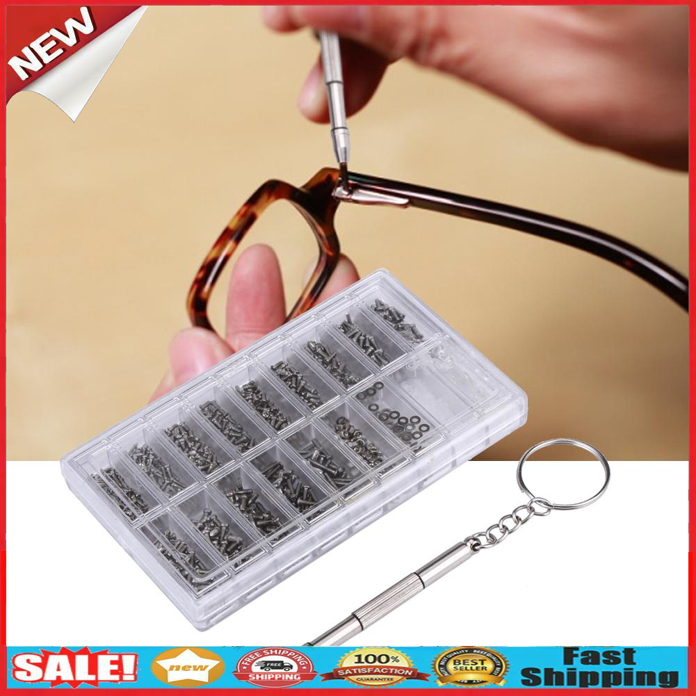 1000pcs/set Micro Glasses Sunglass Watch Spectacles Phone Tablet Screws @
