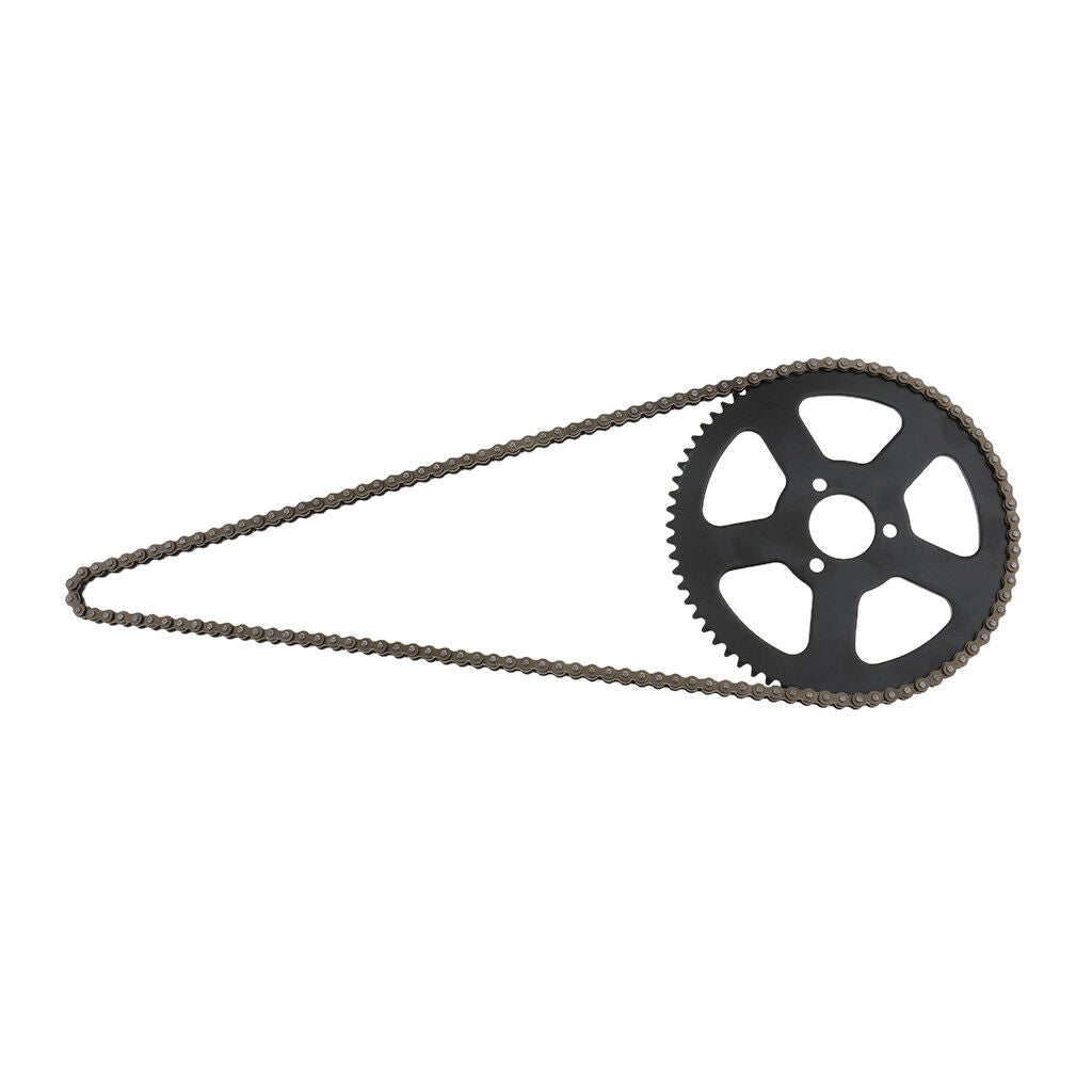 68T Rear Chain Sprocket + 25H Sprocket Chain 68 Links for 49cc Mini Motor
