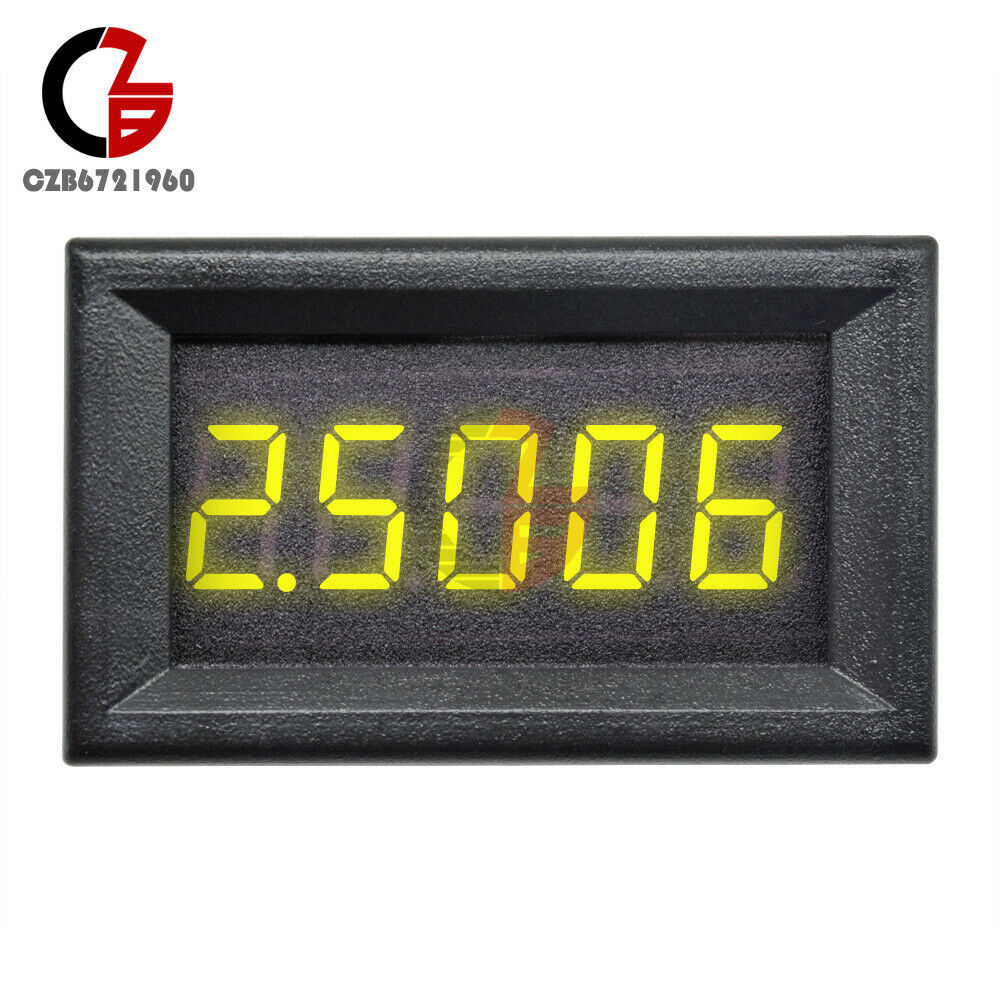 Yellow 5 Digit DC 0-4.3000-33.000V Precision Digital Volt meter Voltage Panel