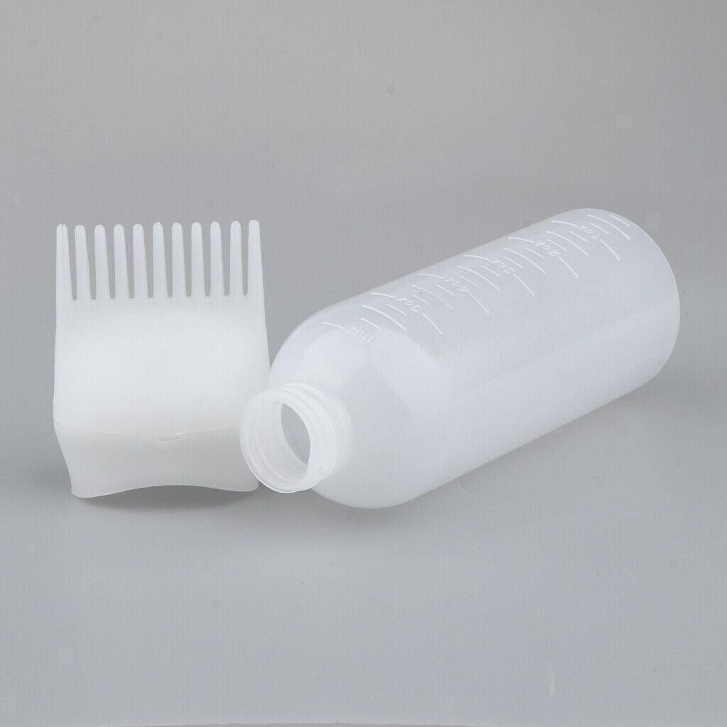 5Pcs Hair Coloring Comb Applicator Bottles Brush Dispenser with Scale 60ML