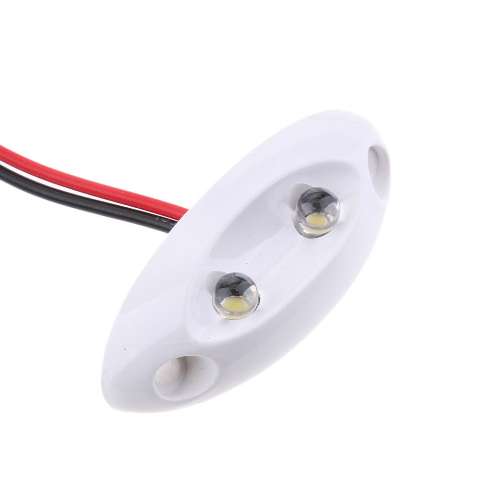 Marine Boat RV White LED Interior Courtesy Light Caravan Walkway Stair DC12V