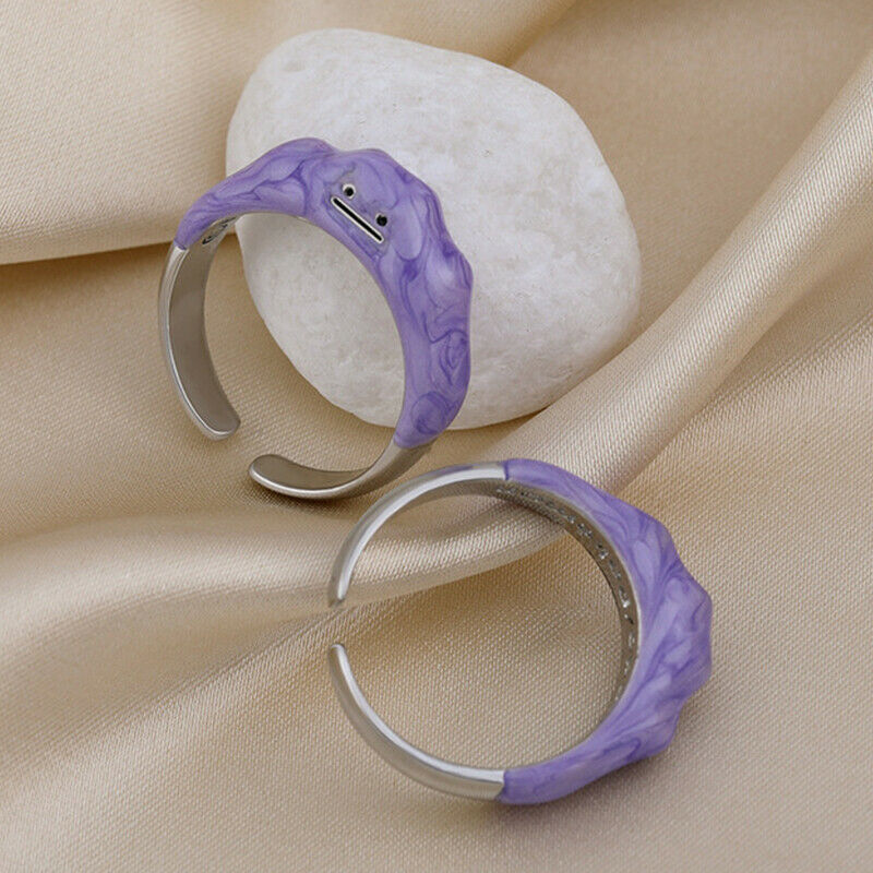 Korean Open Rings Dreamy Purple Cute  Monster Ring Women Girls Jewel.l8