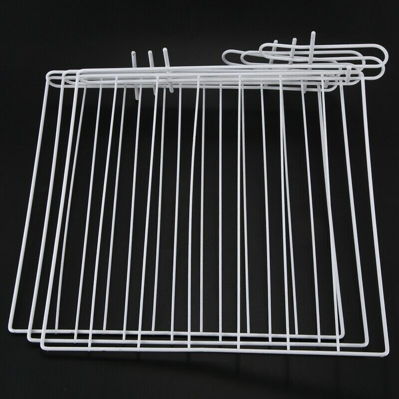 3PCS Closet Shelf Dividers Space Saving Shelves Wire Design White Wardrobe CheB4
