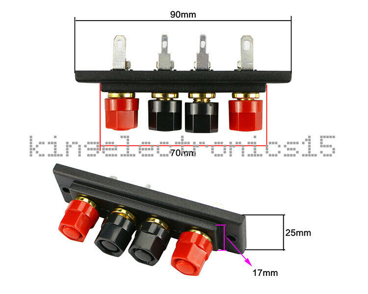 1X Speaker Amplifier Chassis Terminal Output Four-Position Terminal Soundbox