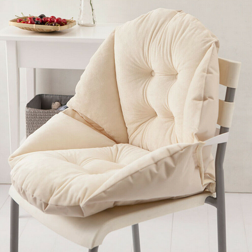 Foam Surrounded Cushion Shell Shape Warm Seat Sofa Pillow Chair Pad-Beige