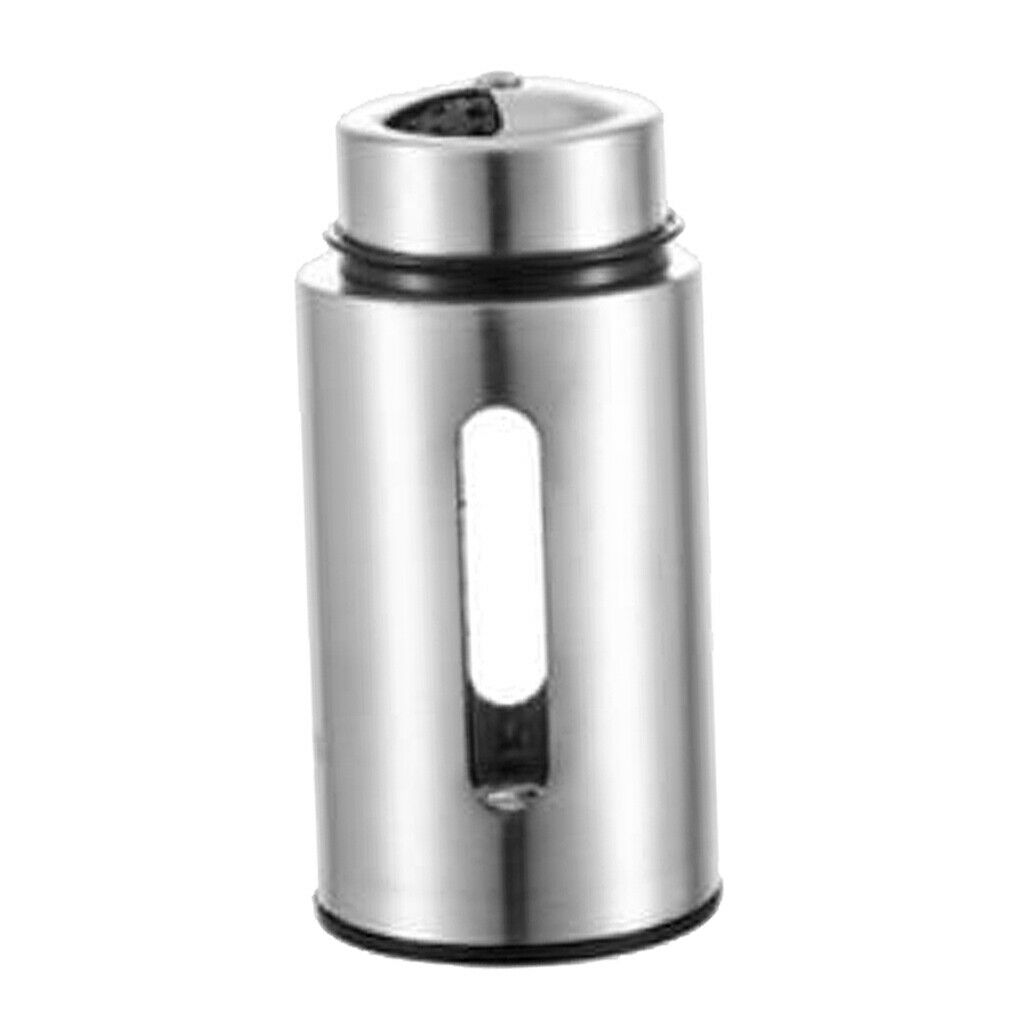 Portable Stainless Steel Spice Shaker Seasoning Dispenser Rotating Lids Jars