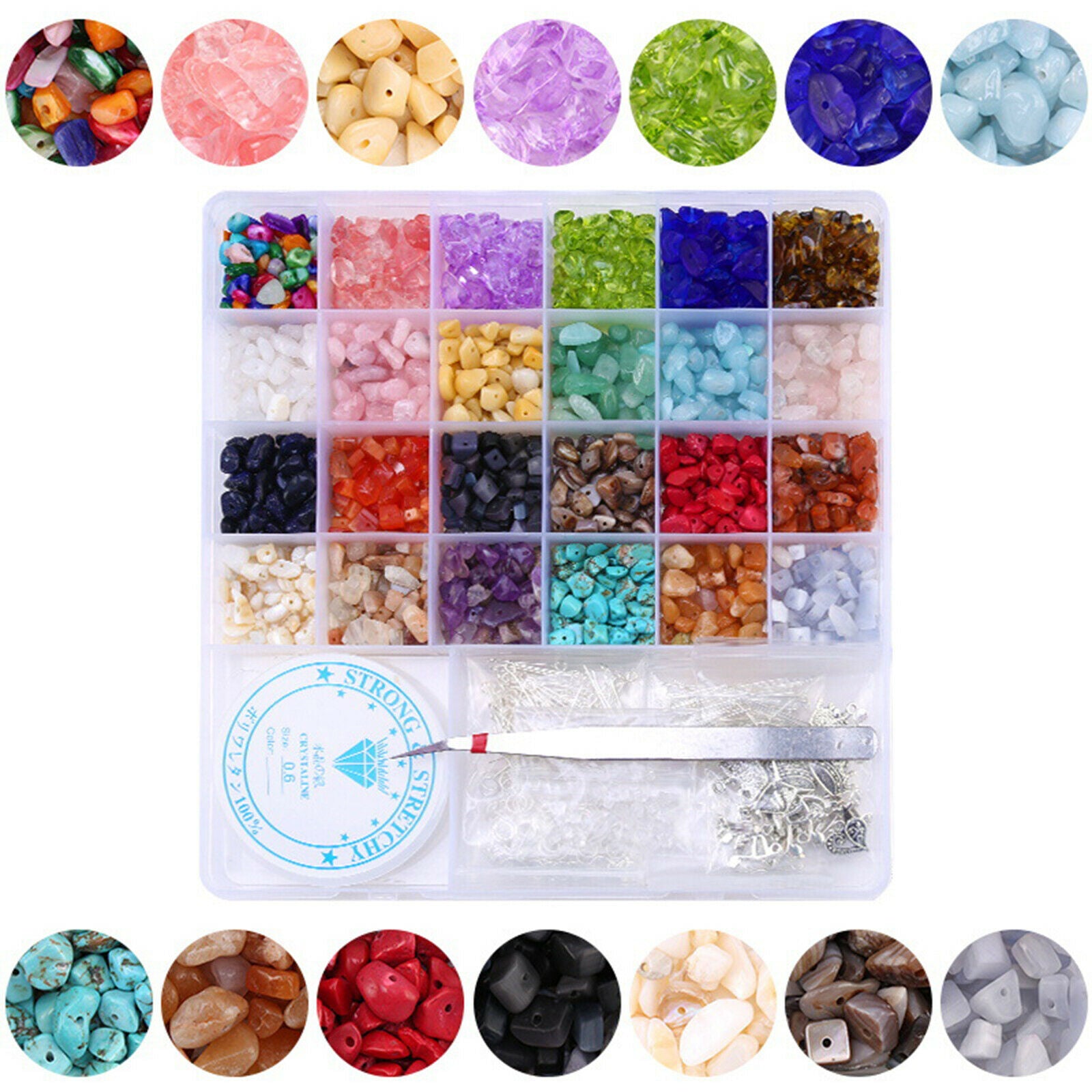 Irregular Chips Stone Beads Gem Loose DIY Necklace Bracelet Jewelry Making