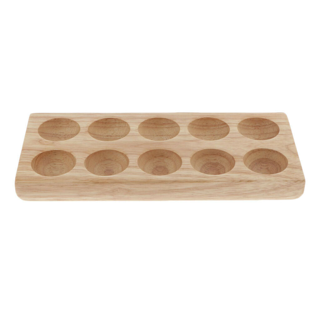 Natural Wood Storage Rack Holder Bottle Display Makeup Shelf Container