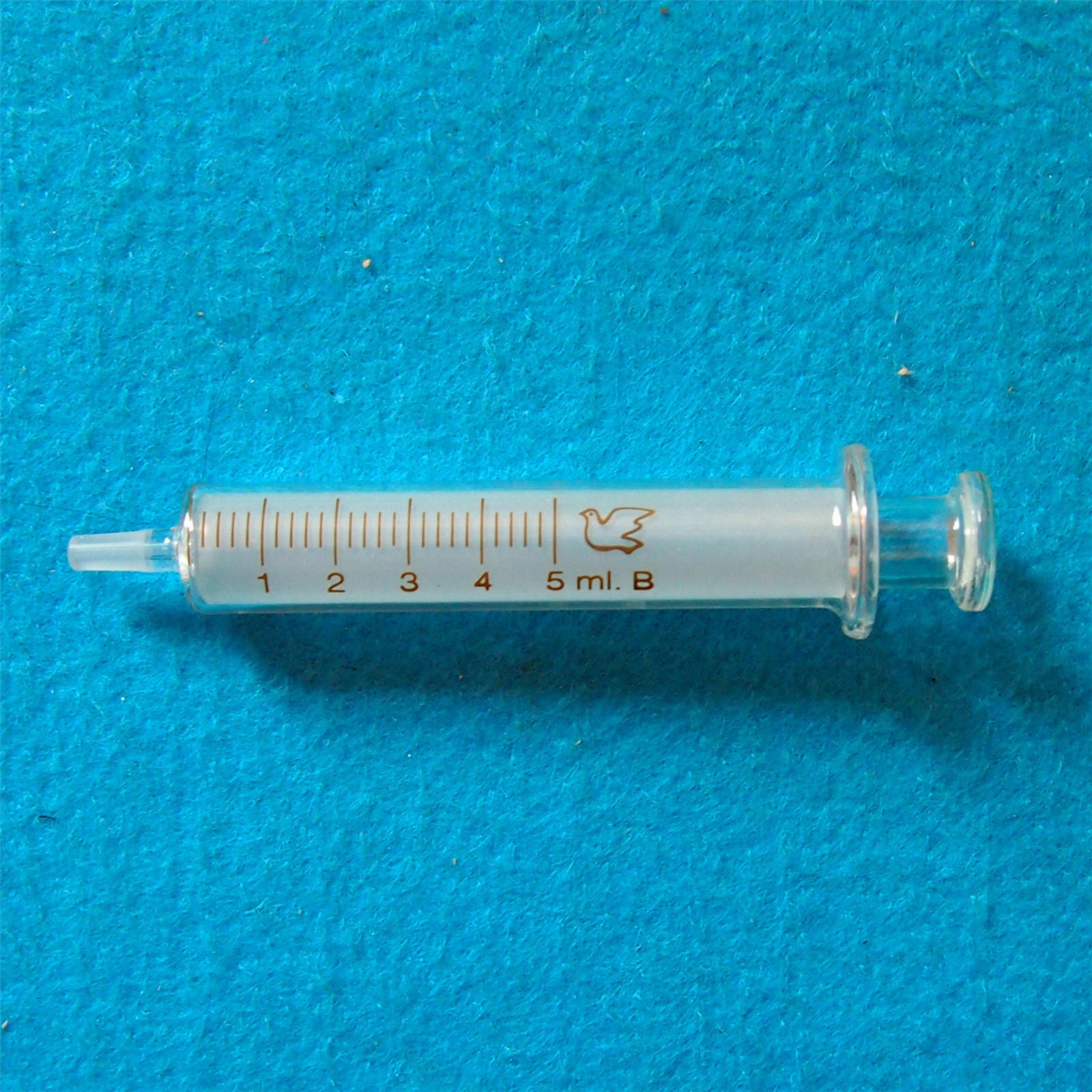 1PC 5ml Diameter Recycling Glass Syringe Sample Injector Lab Supplies Practical