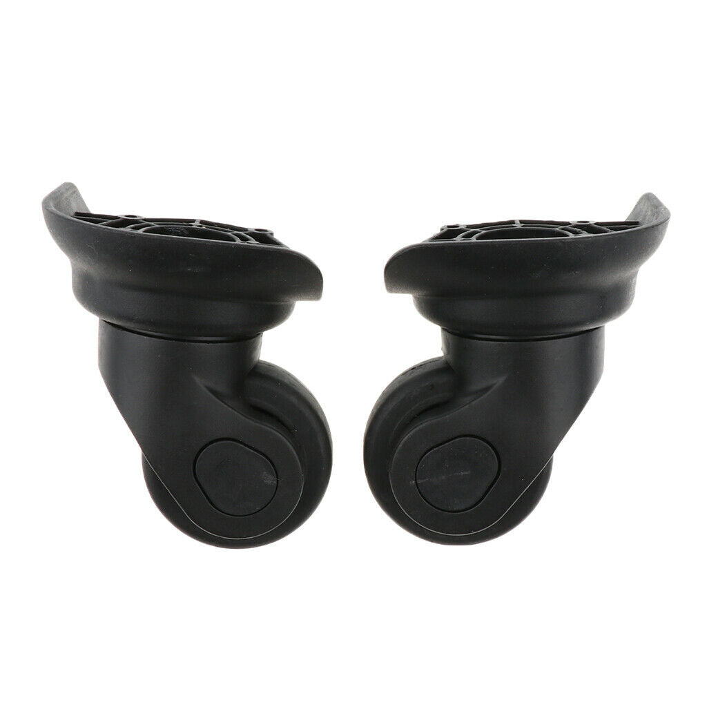1Pair Luggage Double-Bearing Wheel Trolly Suitcase Casters Spinner Part