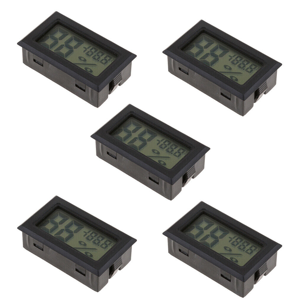 5x Mini Digital Temperature Humidity Meter Thermometer Hygrometer
