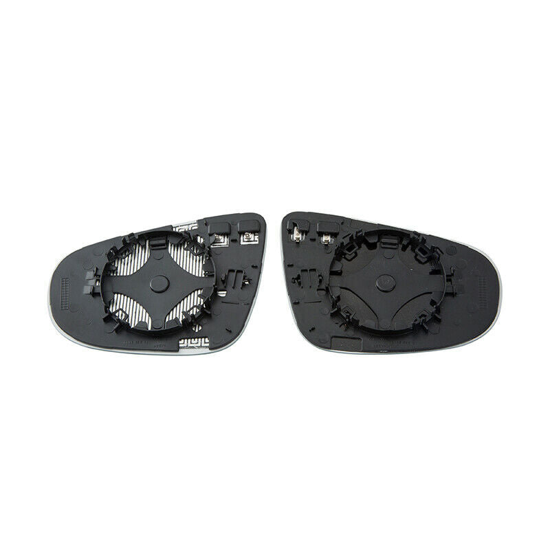 Pair L+R Heated Door Mirror Glass with Backing Plate fit VW Golf GTI MK6 10-14