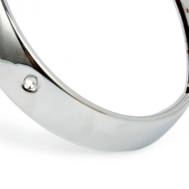 7 inch Chrome Headlight Headlamp Trim Ring For Touring Road King Electra Glide
