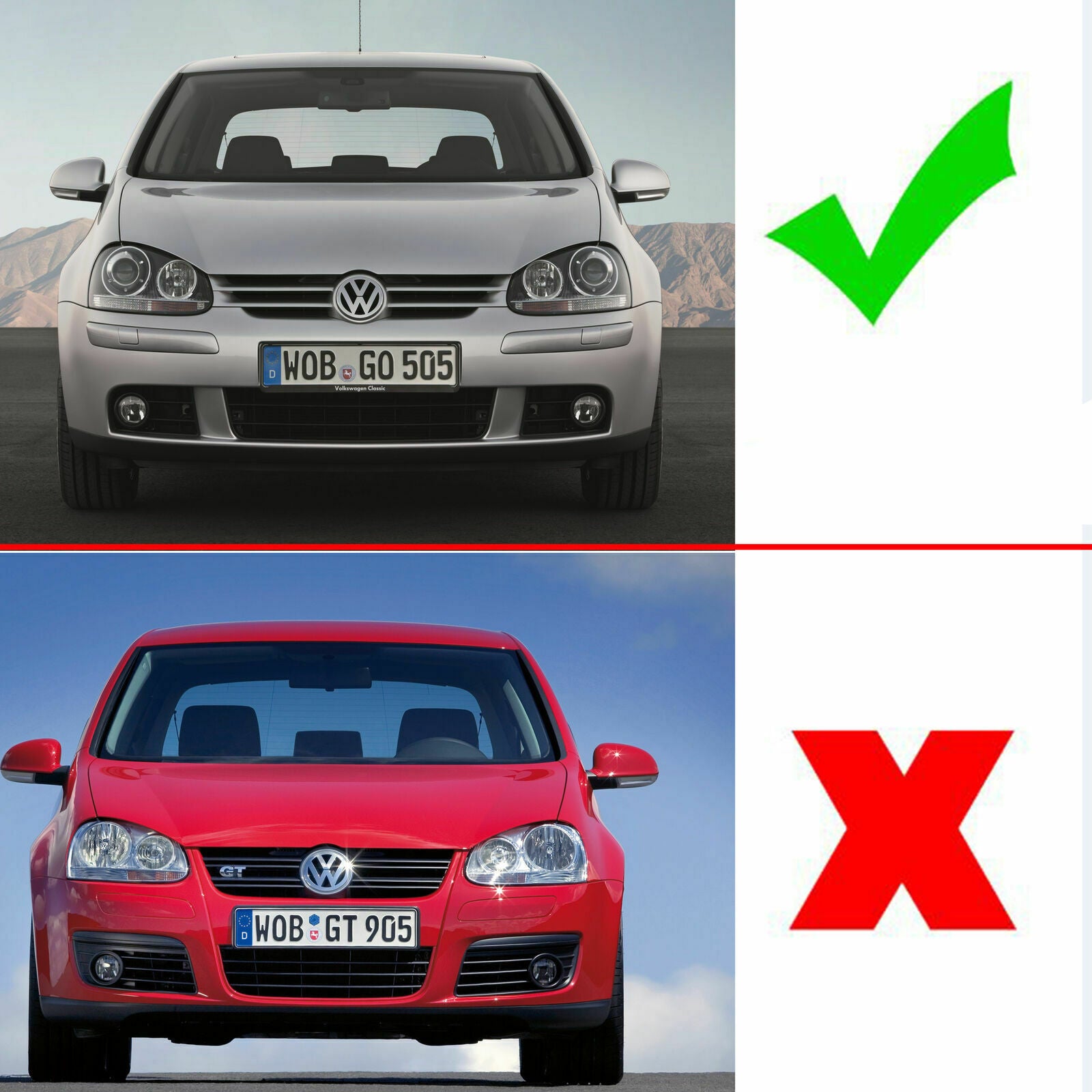 Fit VW Golf MK5 2004-2009 Front Left Bumper Grille Black 1K0 853 665 B/C/S/AD