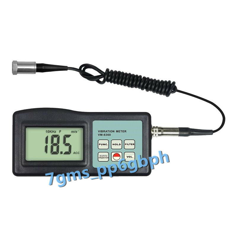 For 1 PC VM-6360 Digital Vibration Tester Meter Vibrometer w/Software