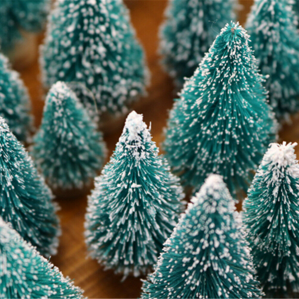 10PCS DIY Christmas Mini Trees Desktop Home Decor Christmas Decoration CH