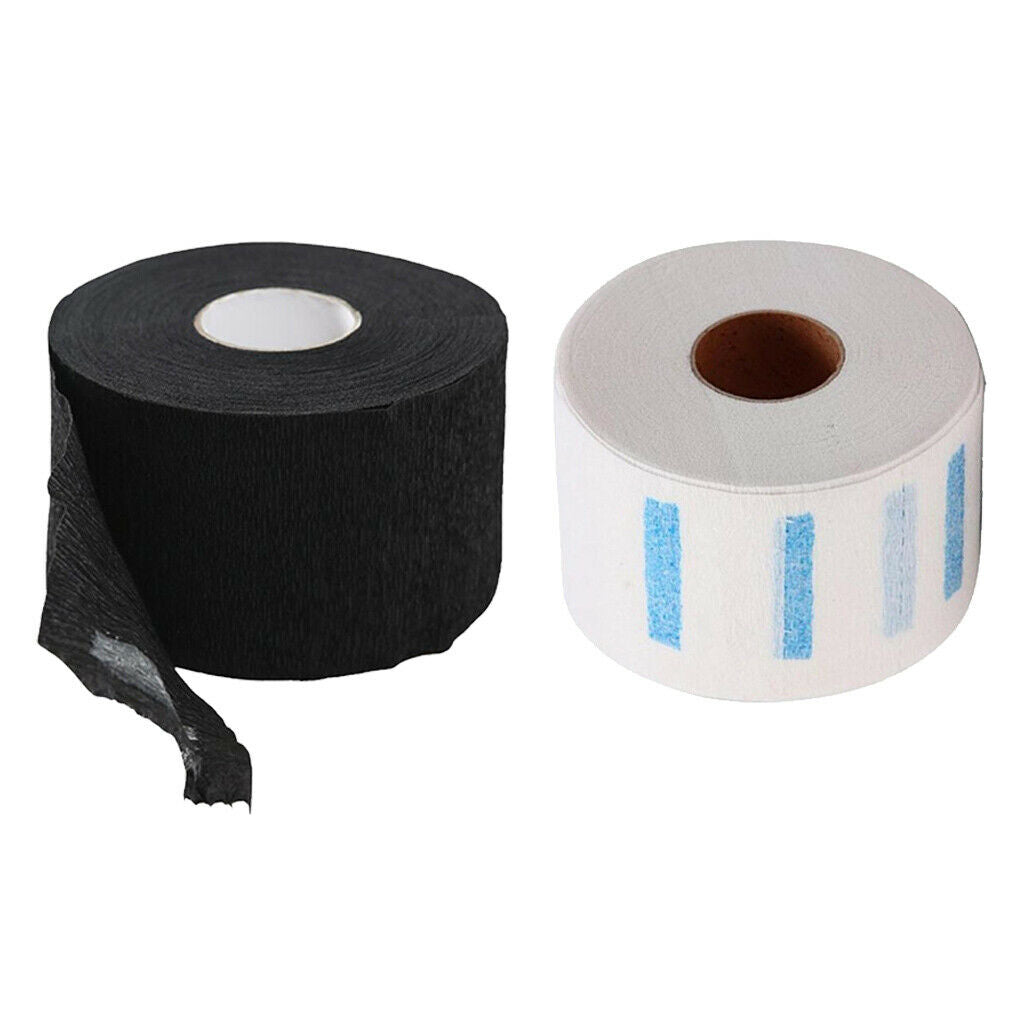 2x Neck Ruffle Roll Paper Pro Disposable Cutting Collar Hair Salon Tool Accs