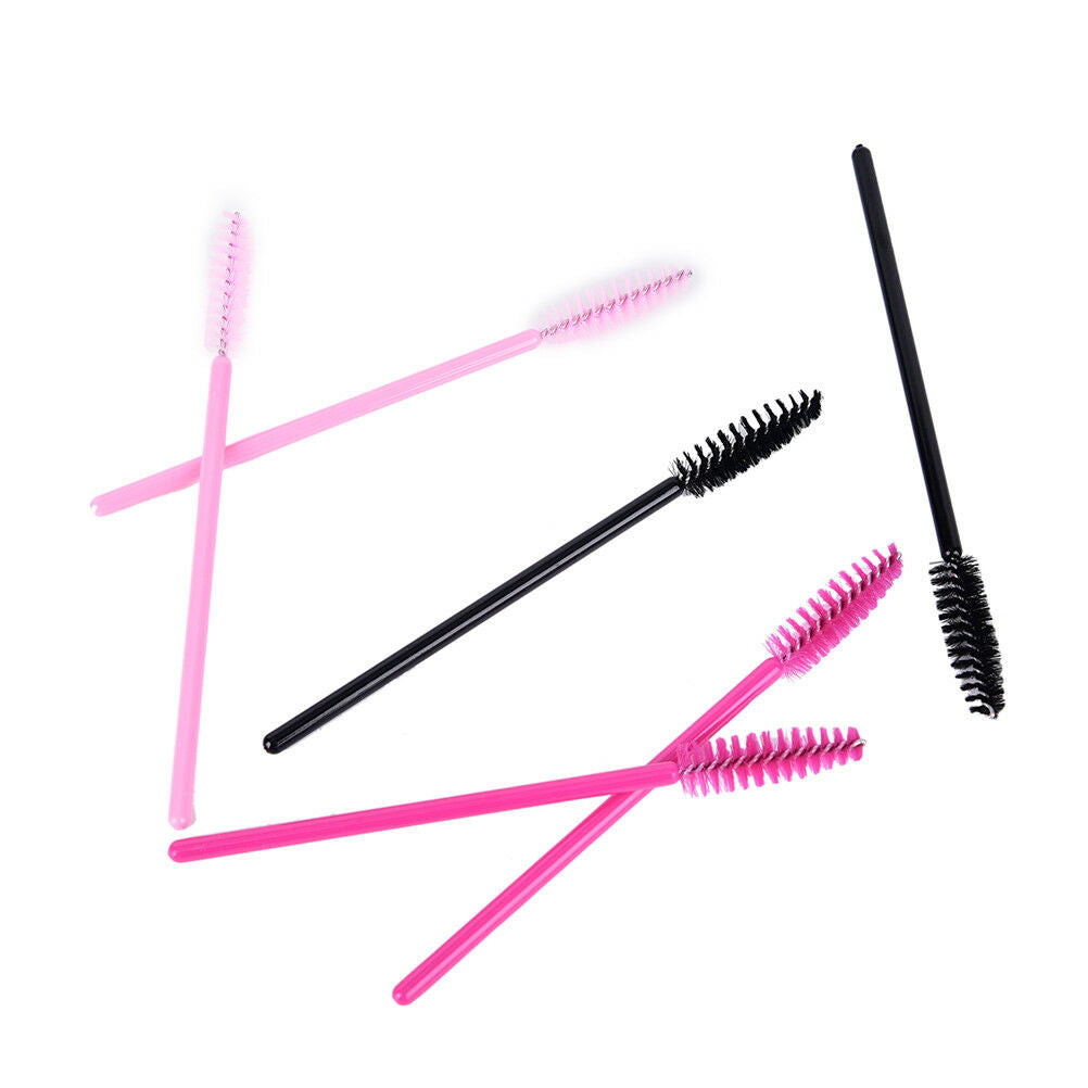 50Pcs Disposable Eyelash Brush Mascara Wands Applicator Spoolers Makeup TooF Kt