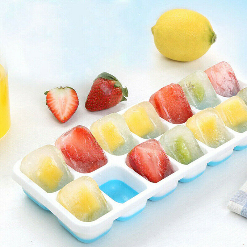 Silicone Ice Cube Tray Ices Jelly Maker Mold Trays with Lid for Whisky CocktaSJ