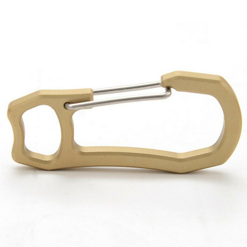 Backpack snap hook with spring lock brass key ring