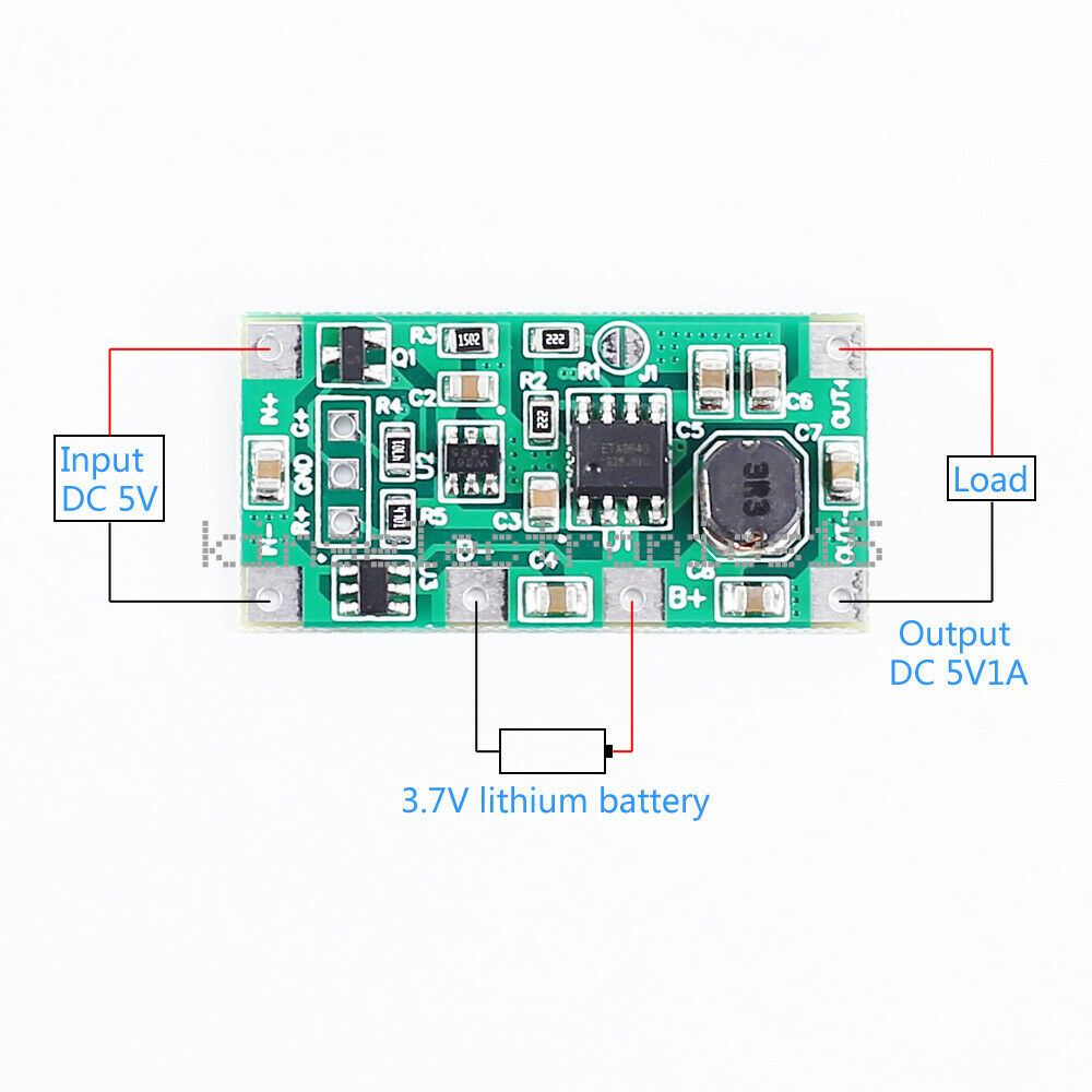 DC 5V 1A Charging Discharge Module for Lithium Battery UPS Voltage Converter NEW