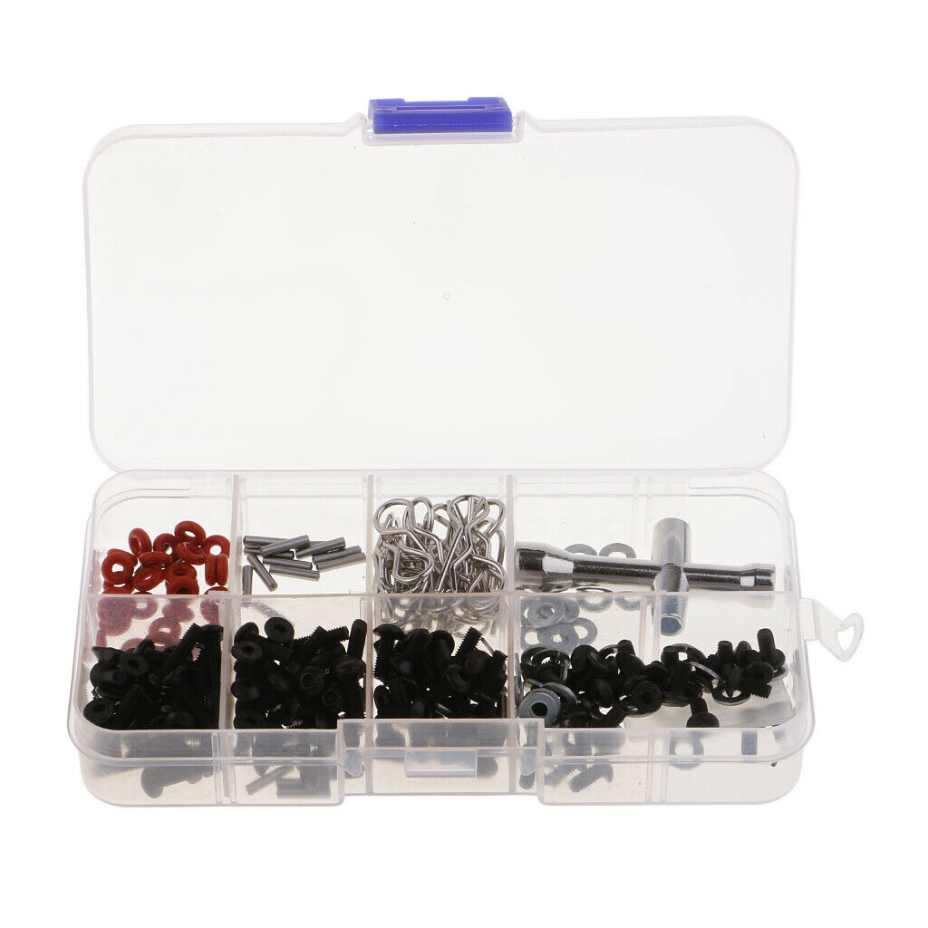 1/set Metal RC Car Flat/Round Nuts & Cross Hex Wrench & Washer For 1/10 HSP