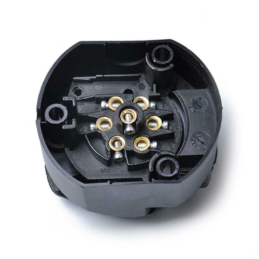 12V 7 Pin 7 Way Truck Trailer Boat Line Light Plug Connector Adapter