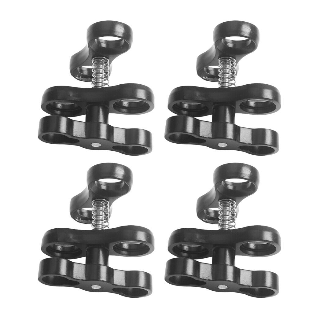 Pack of 4 Adjustable Diving Butterfly Clips Torch Clamps Joint Accessories